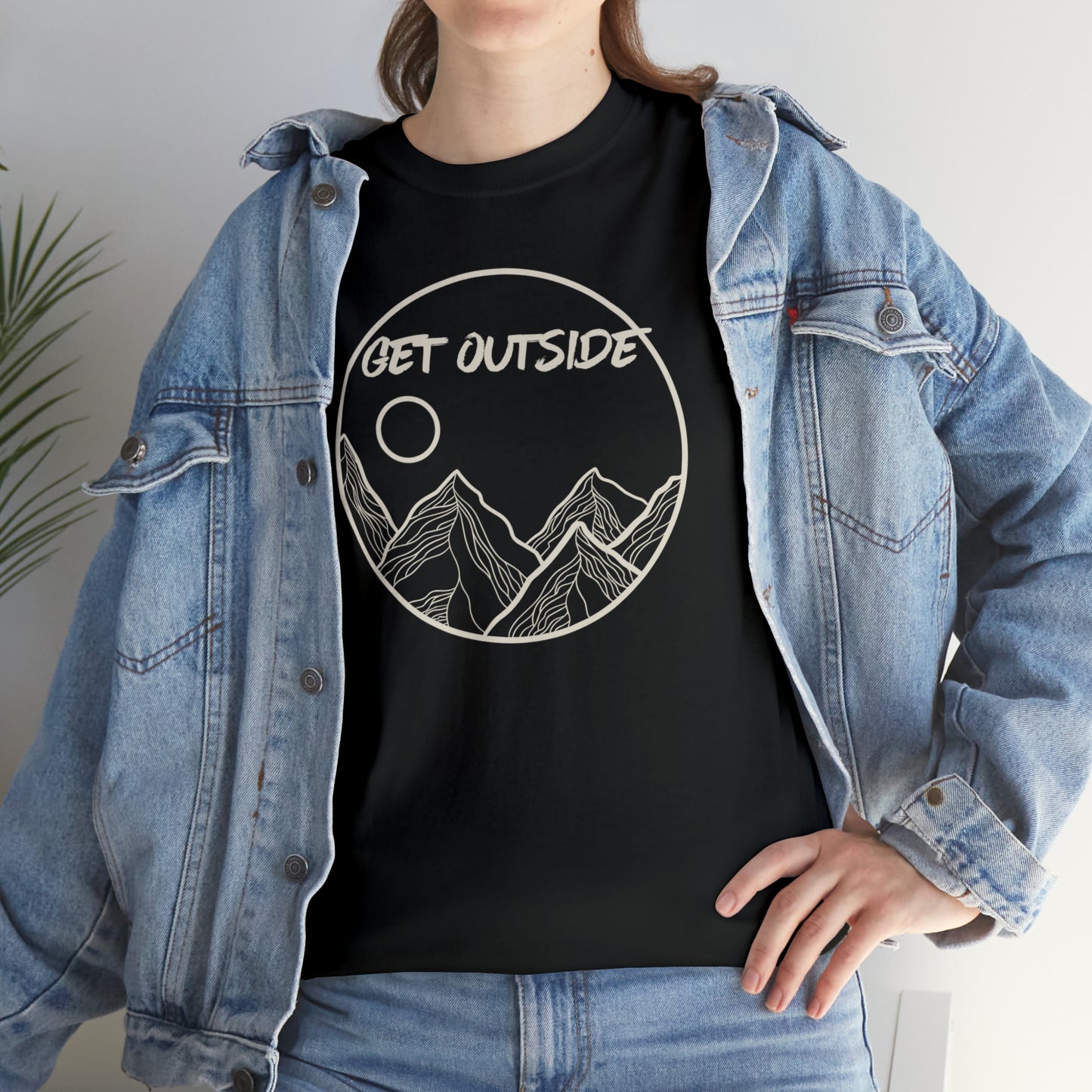 GET OUTSIDE TEE-Unisex Heavy Cotton Tee