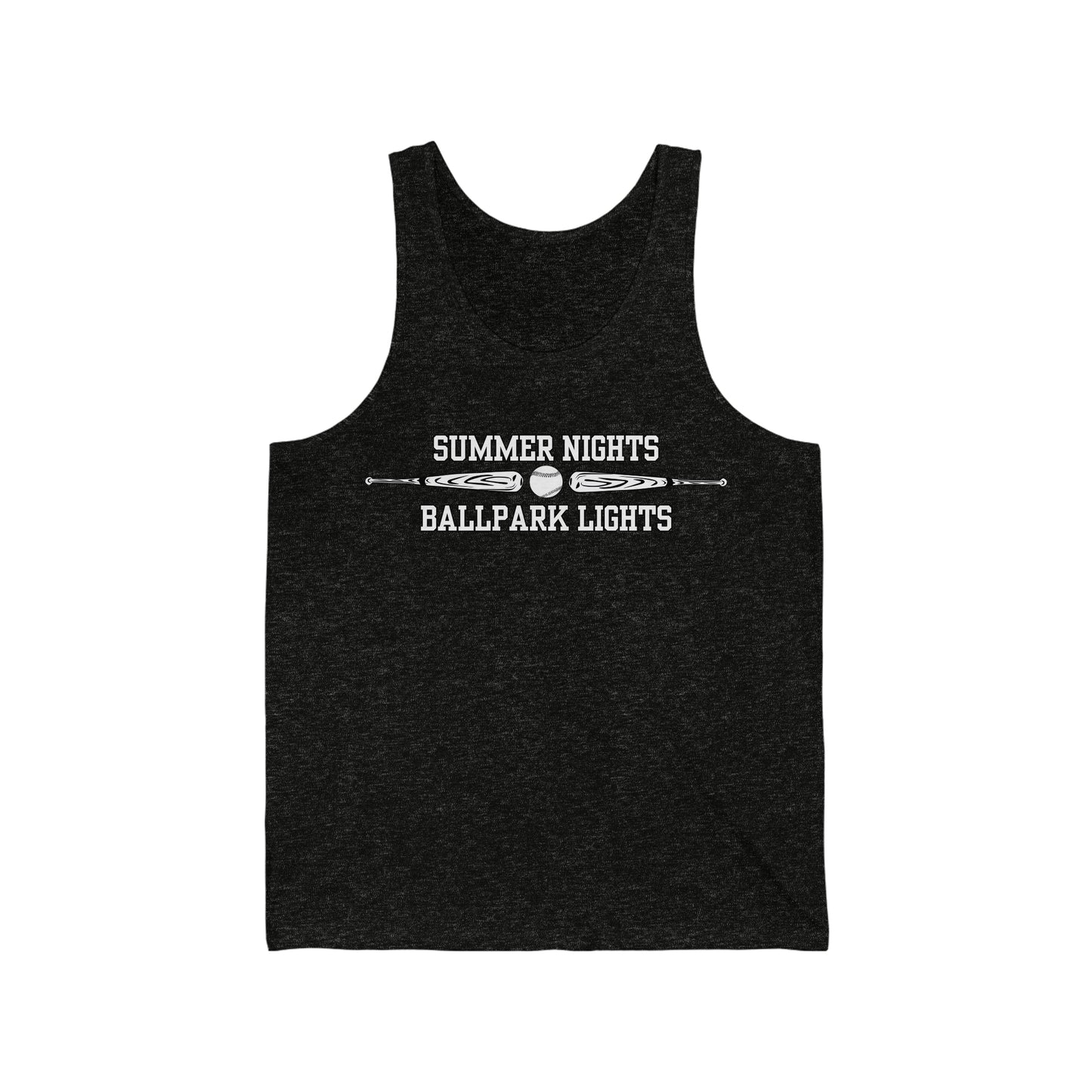 SUMMER NIGHTS, BALLPARK LIGHTS TANK-Unisex Jersey Tank