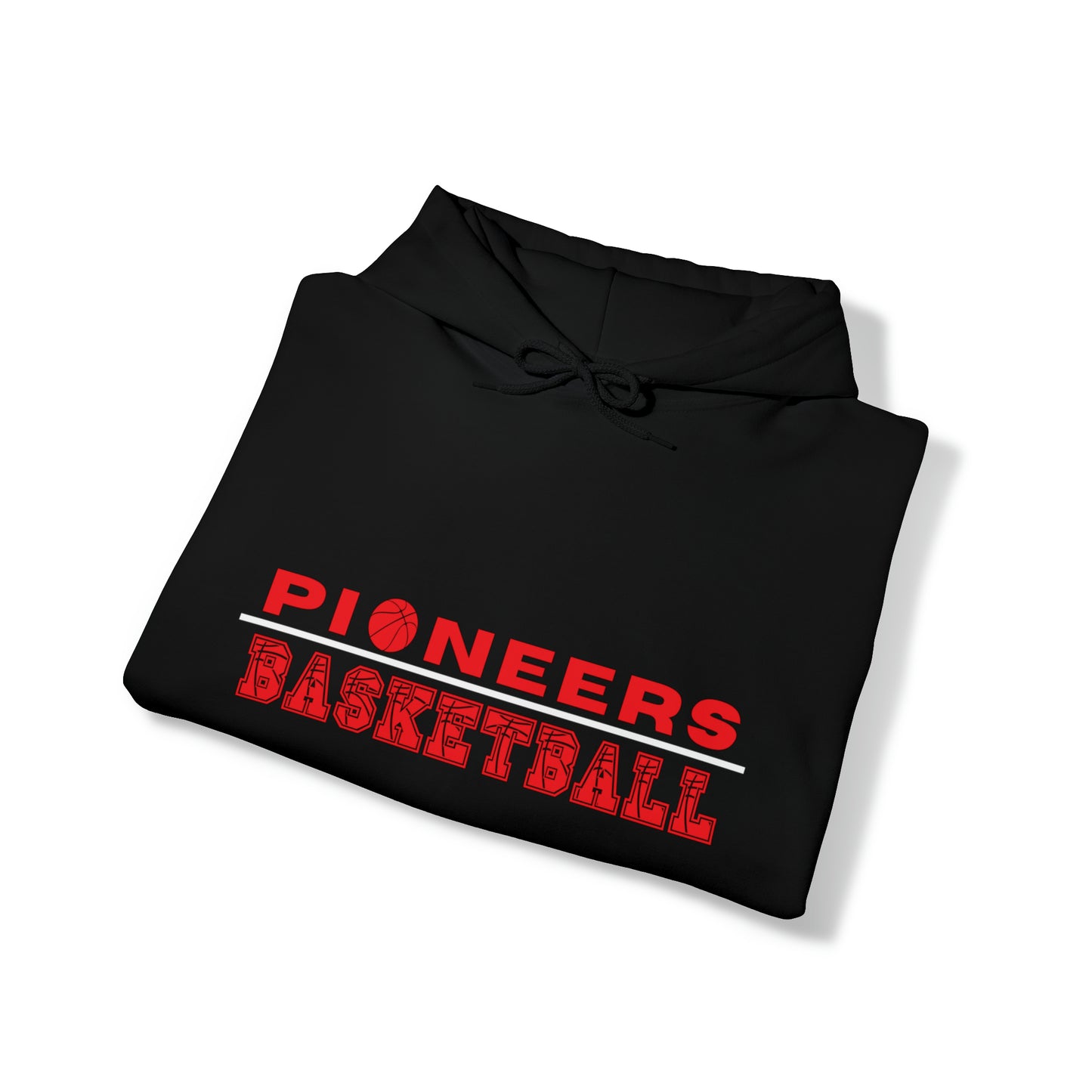 PIONEERS BASKETBALL TEXT HOODIE-Unisex Heavy Blend™ Hooded Sweatshirt