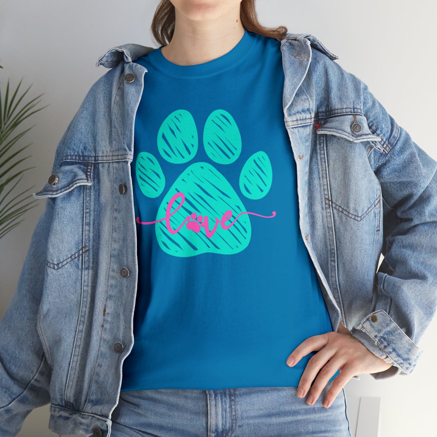 LOVE PAW TEE-Unisex Heavy Cotton Tee