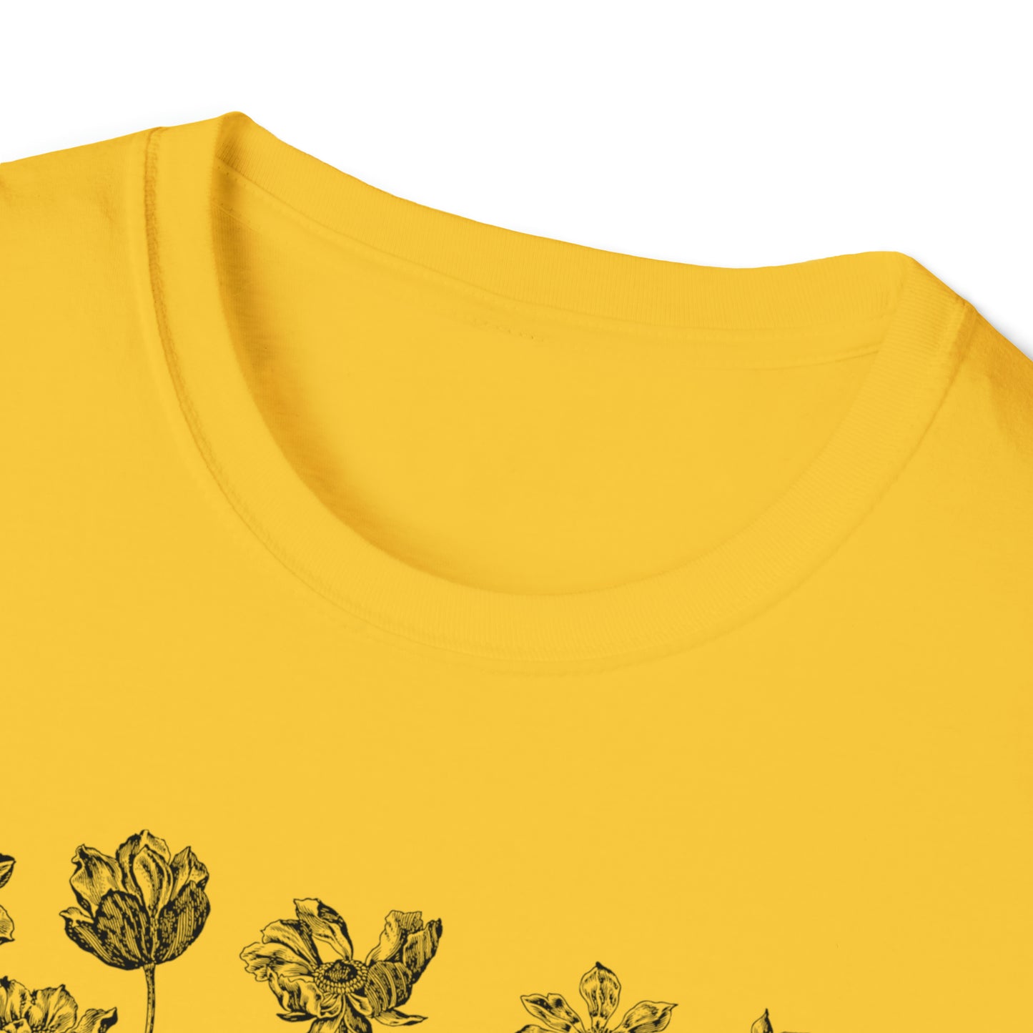 WILD AND FREE-FLOWERS-Unisex Softstyle T-Shirt