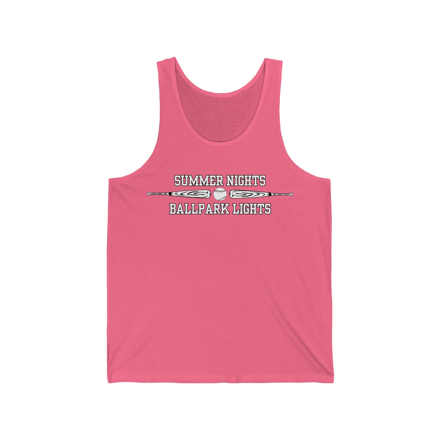 SUMMER NIGHTS, BALLPARK LIGHTS TANK-Unisex Jersey Tank