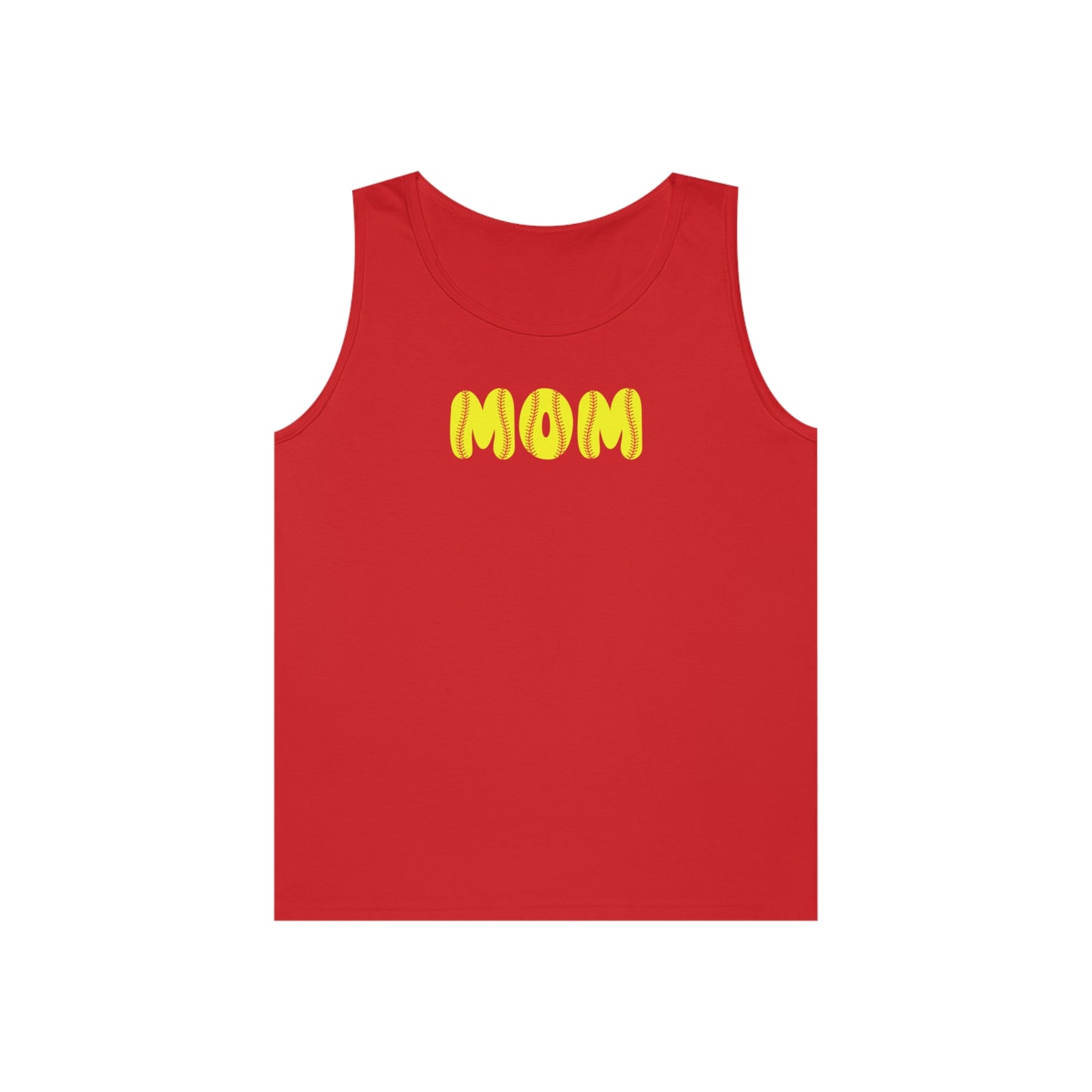 Softball MOM tank-Unisex Heavy Cotton Tank Top