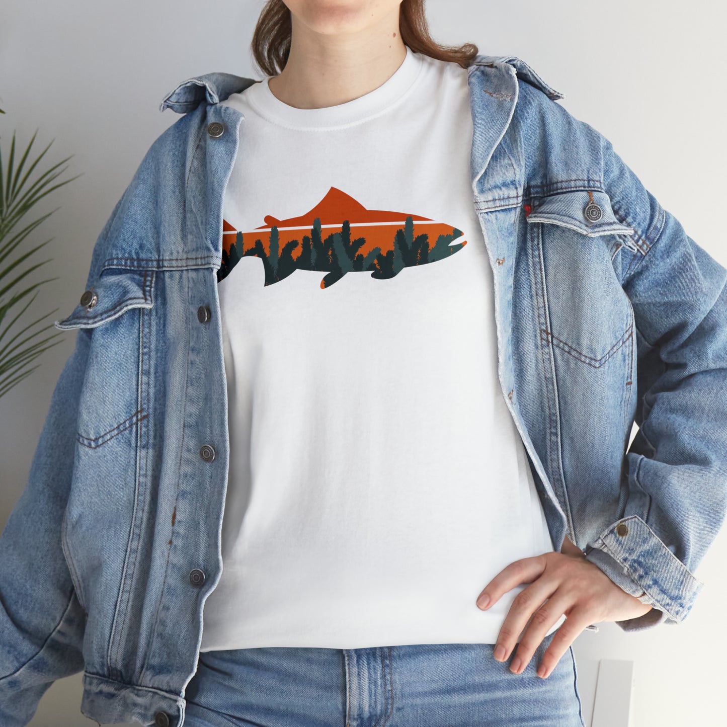 TROUT TEE-Unisex Heavy Cotton Tee