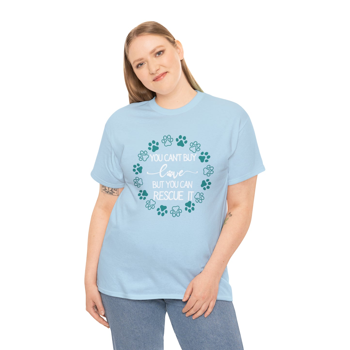 RESCUE LOVE TEE--ALL PROCEEDS DONATED TO ANIMAL RESCUE!