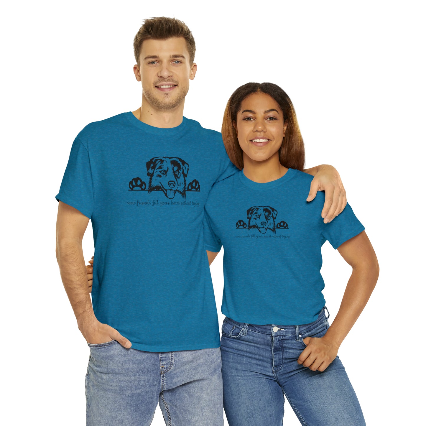 AUSSIE FRIENDS TEE--Unisex Heavy Cotton Tee