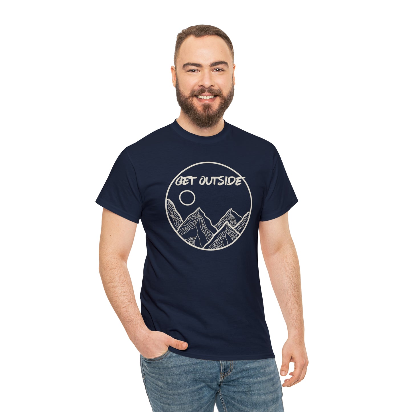 GET OUTSIDE TEE-Unisex Heavy Cotton Tee