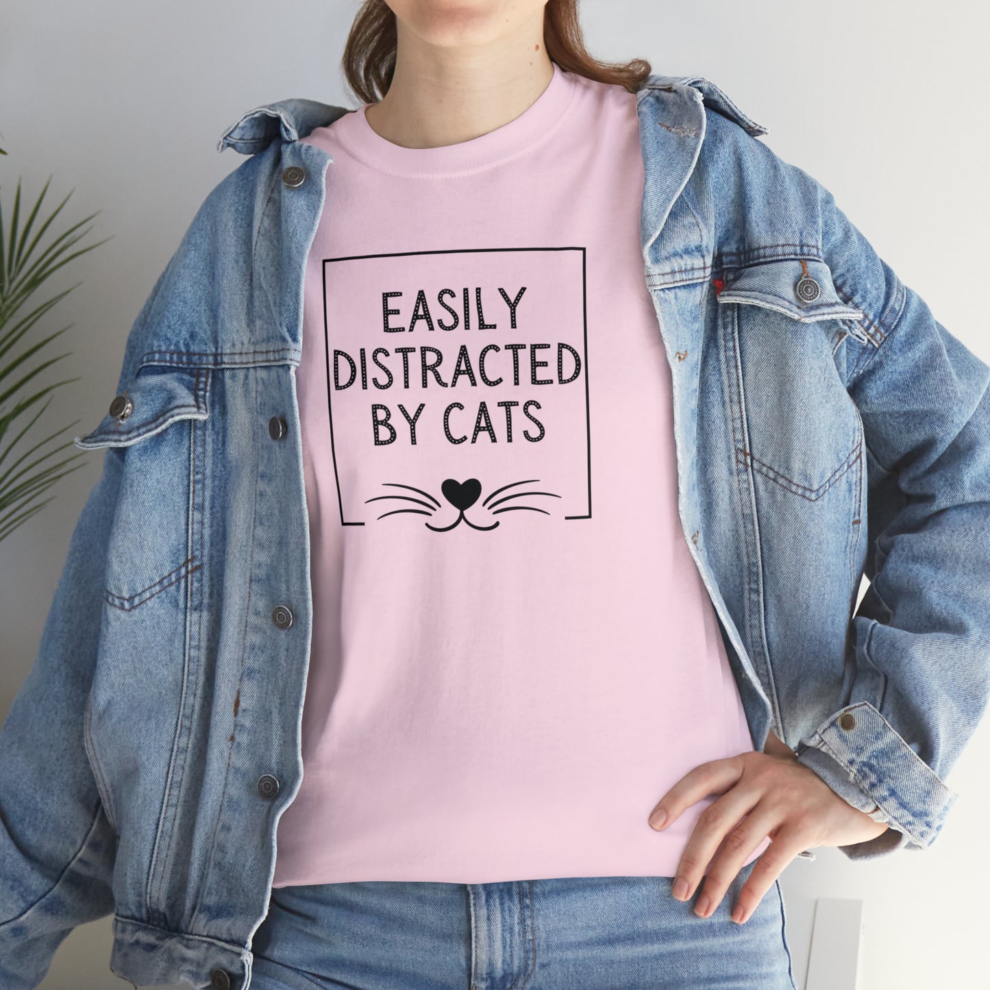 DISTRACTED BY CATS TEE-ALL PROCEEDS DONATED TO ANIMAL RESCUE!