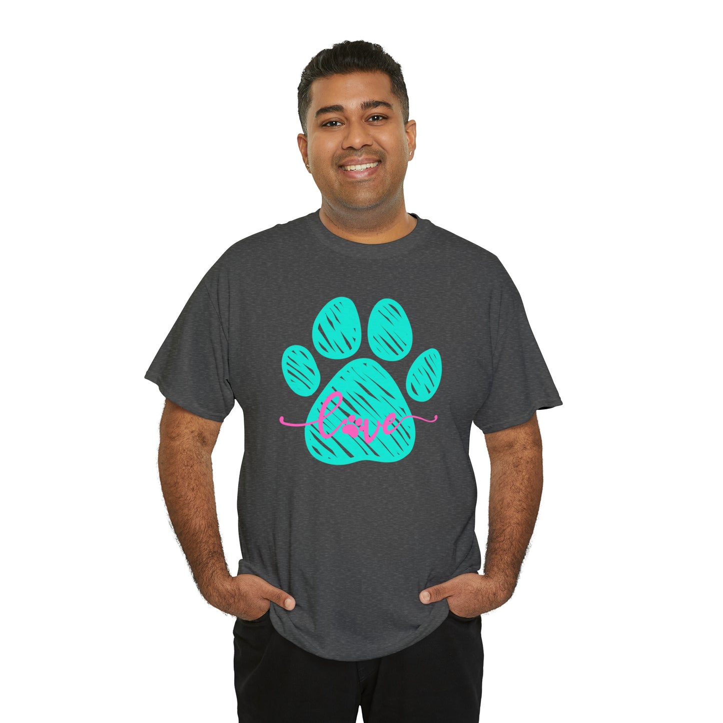 LOVE PAW TEE-Unisex Heavy Cotton Tee