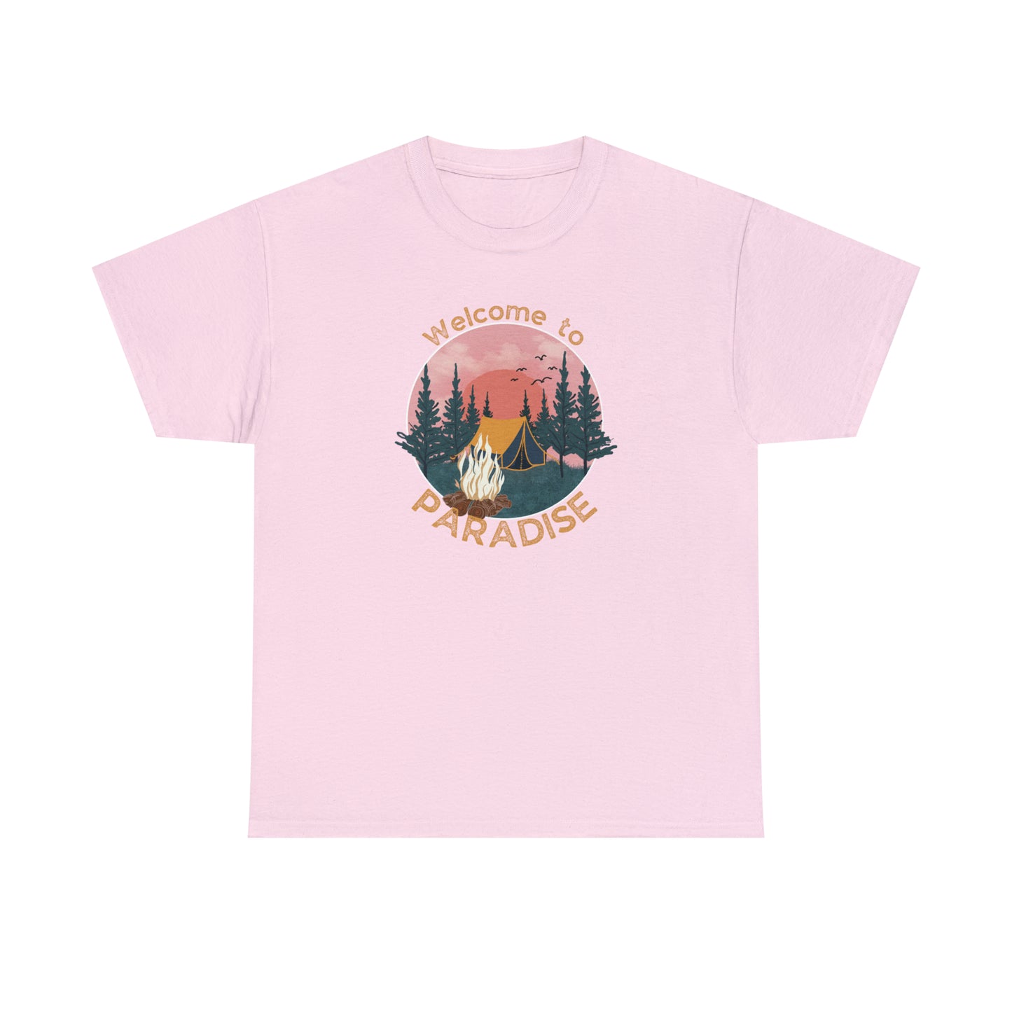 WELCOME TO PARADISE TEE-Unisex Heavy Cotton Tee