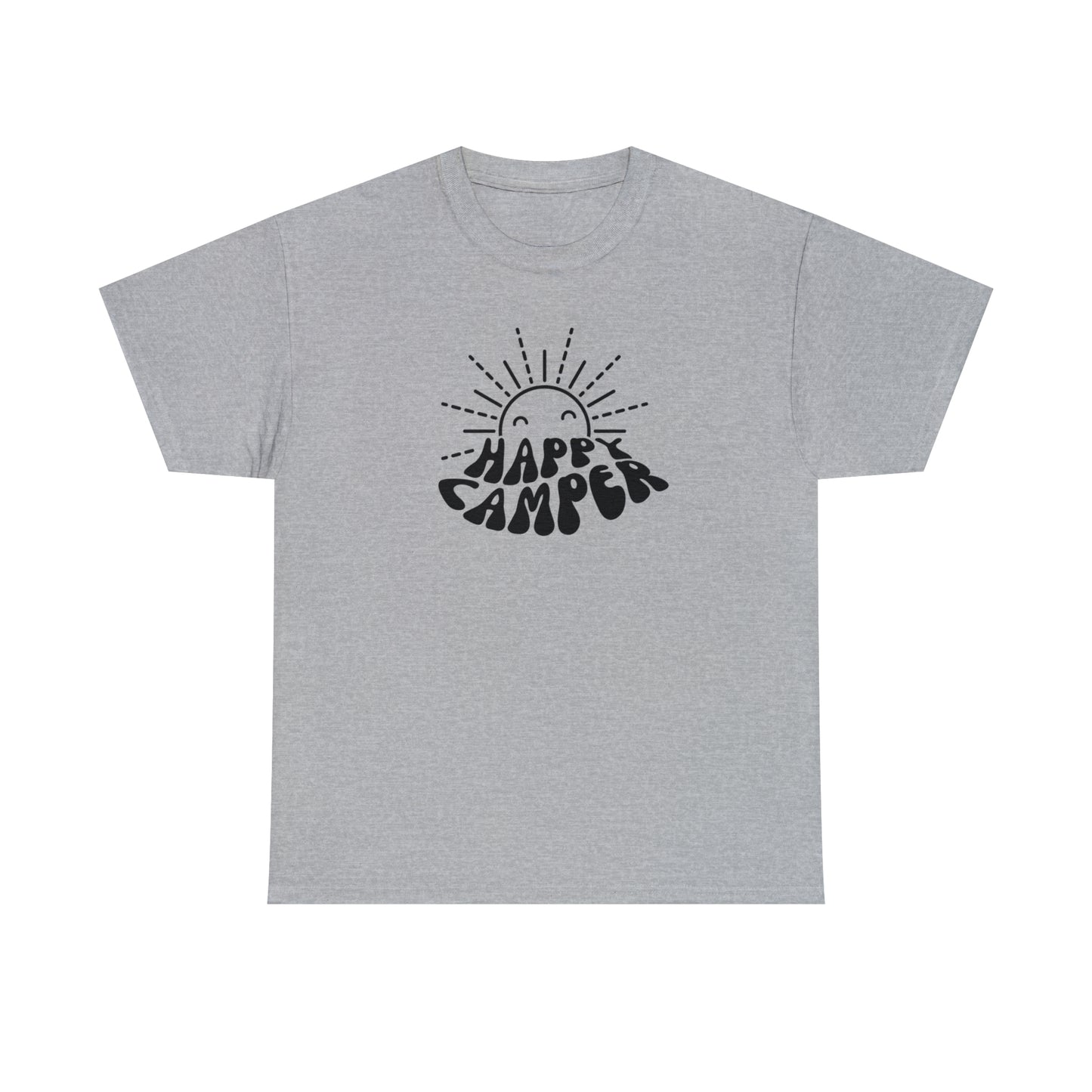 HAPPY CAMPER TEE-Unisex Heavy Cotton Tee