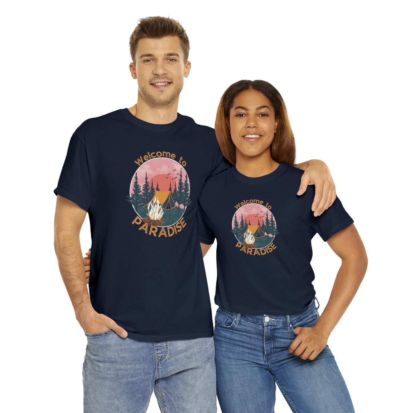 WELCOME TO PARADISE TEE-Unisex Heavy Cotton Tee