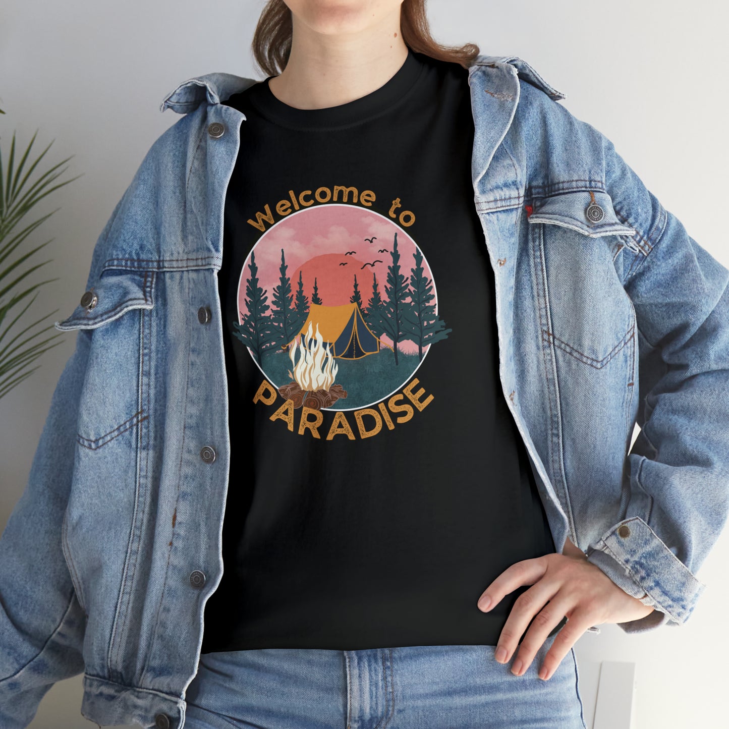 WELCOME TO PARADISE TEE-Unisex Heavy Cotton Tee