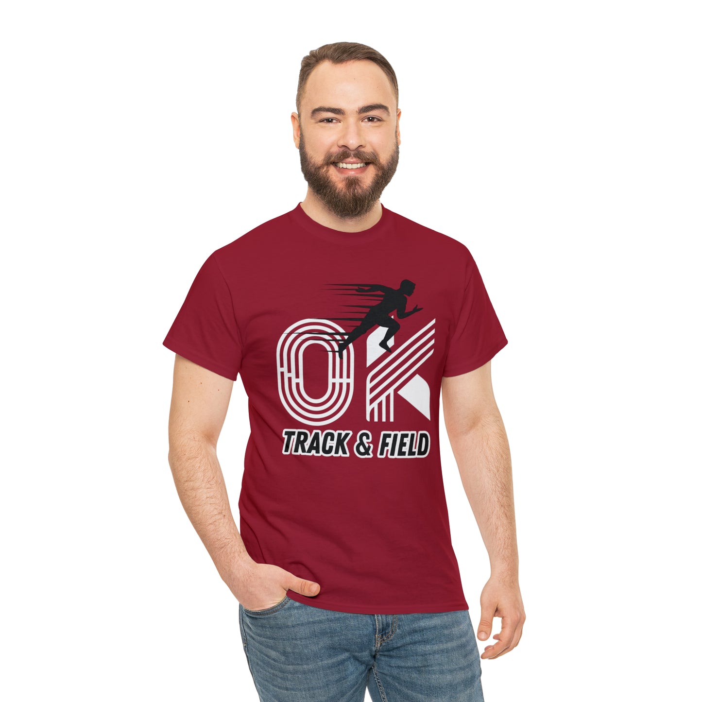 OK TRACK & FIELD TEE-Unisex Heavy Cotton Tee