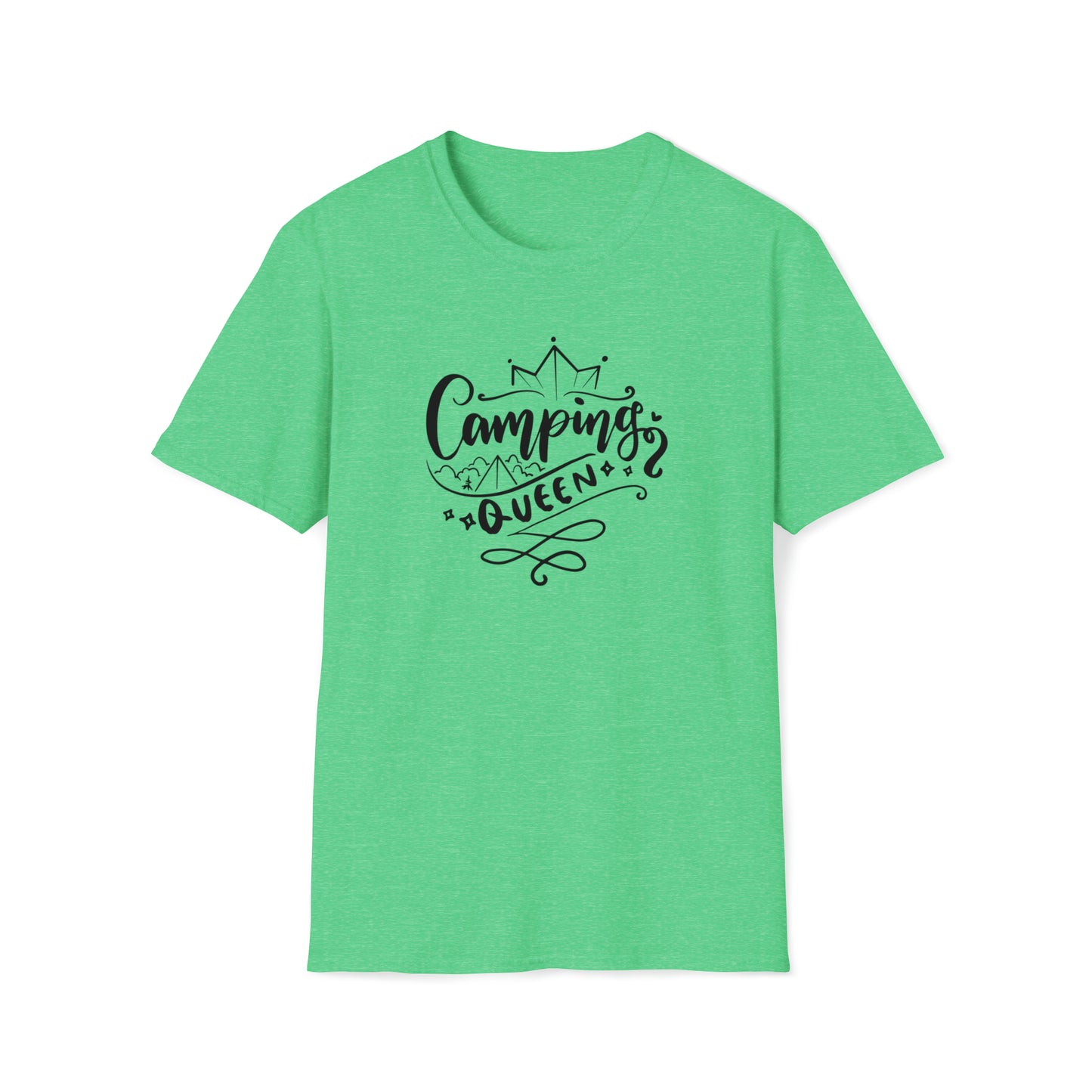 CAMPING QUEEN TEE-Unisex Softstyle T-Shirt