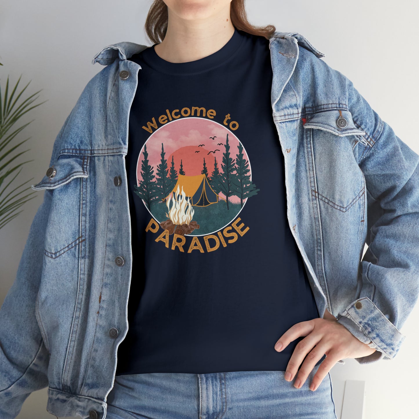 WELCOME TO PARADISE TEE-Unisex Heavy Cotton Tee