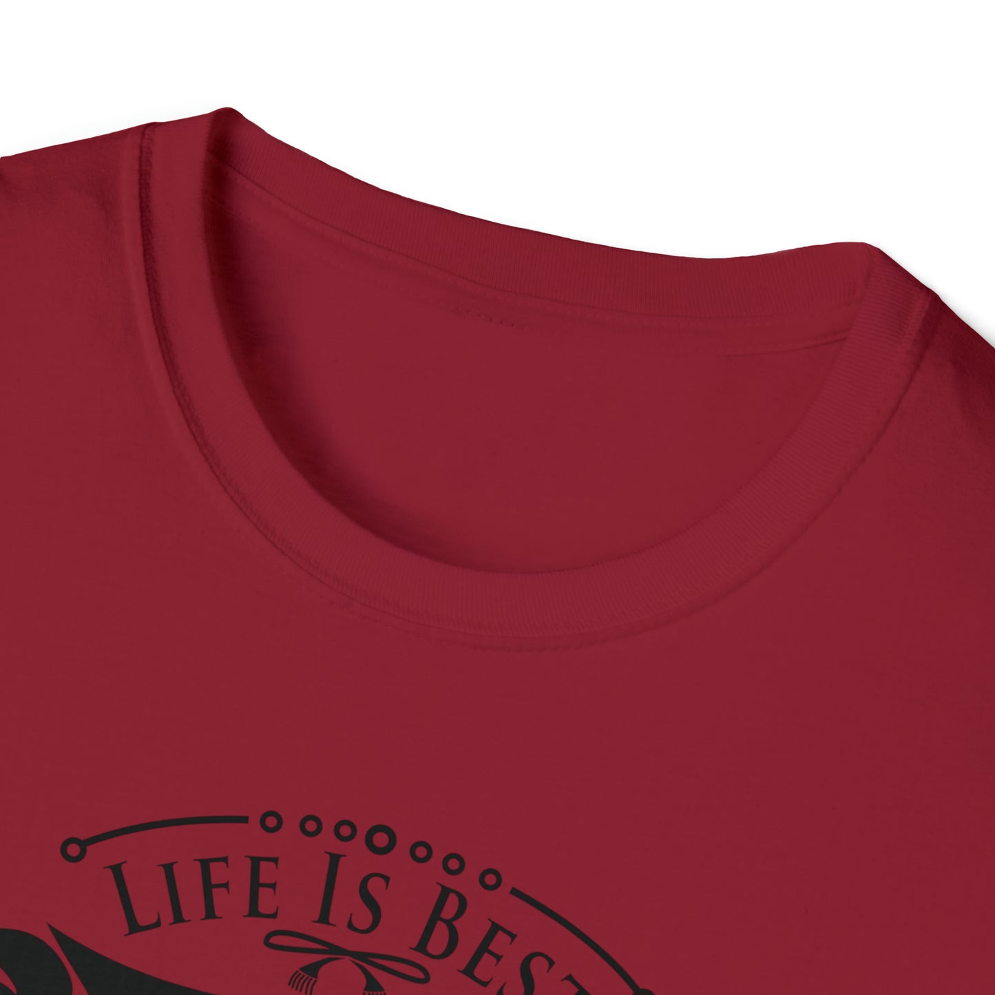 LIFE IS BEST CAMPING TEE-Unisex Softstyle T-Shirt