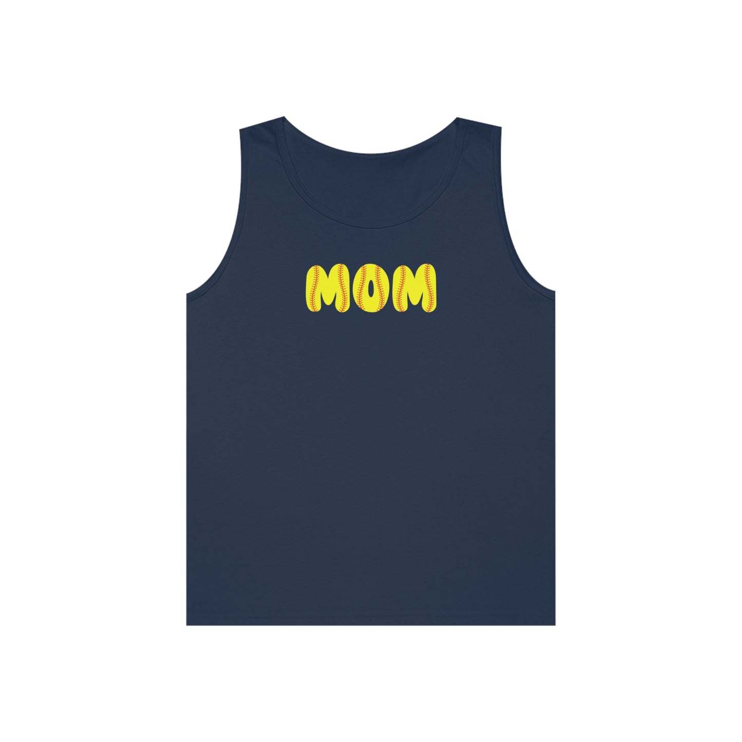 Softball MOM tank-Unisex Heavy Cotton Tank Top