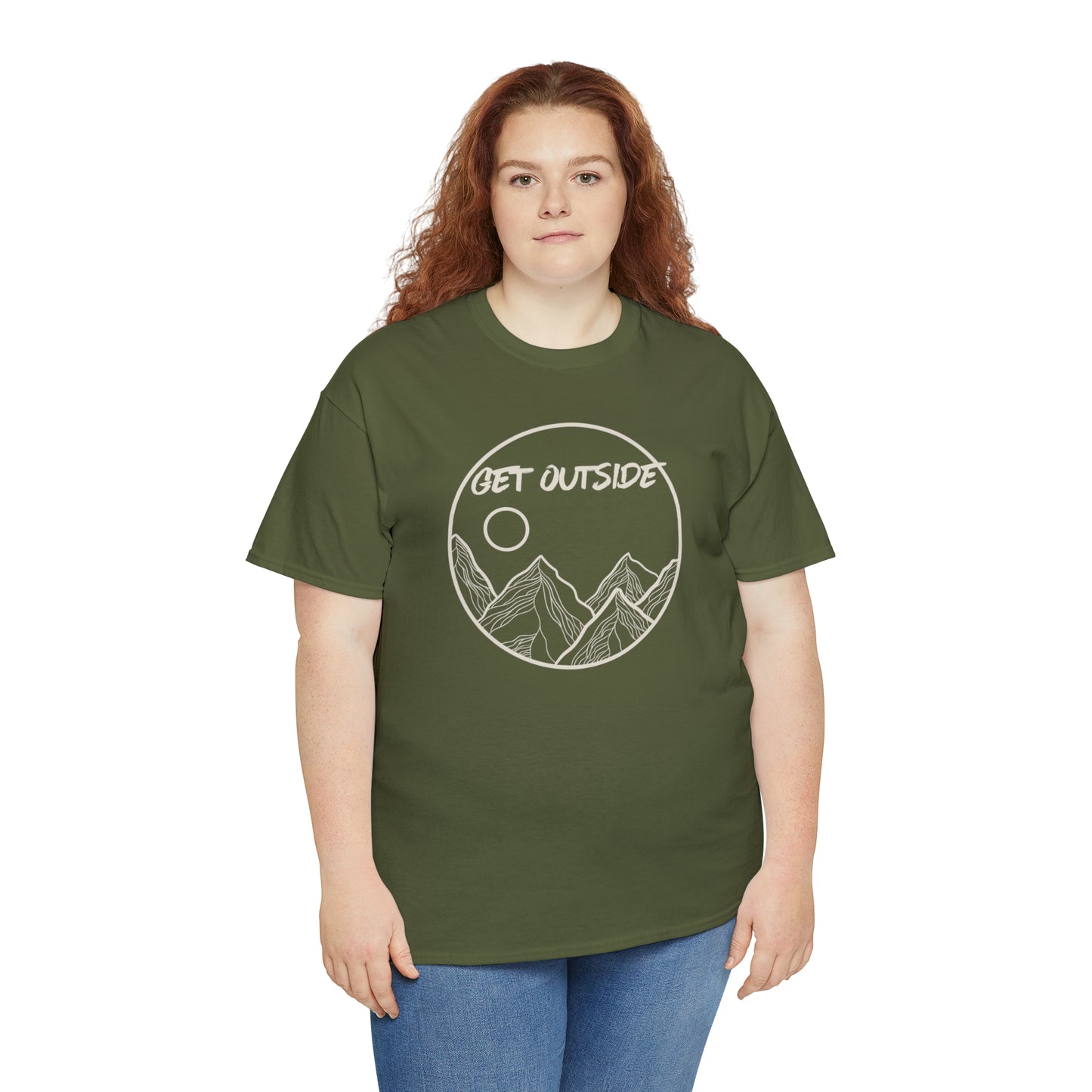 GET OUTSIDE TEE-Unisex Heavy Cotton Tee