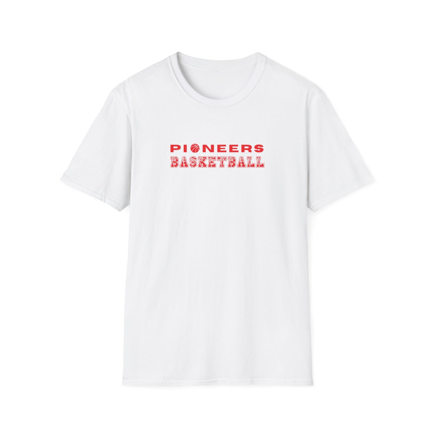 PIONEERS BASKETBALL TEXT TEE-Unisex Softstyle T-Shirt