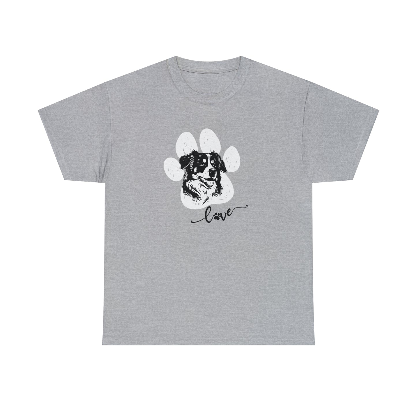 AUSSIE DOG LOVE TEE--Unisex Heavy Cotton Tee