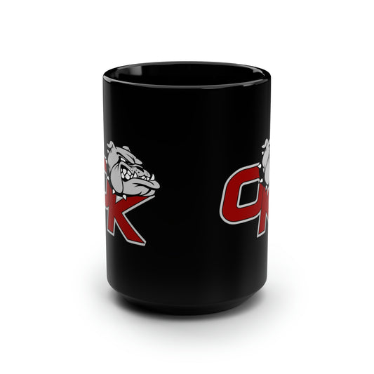 OK BULLDOGS-Black Mug, 15oz