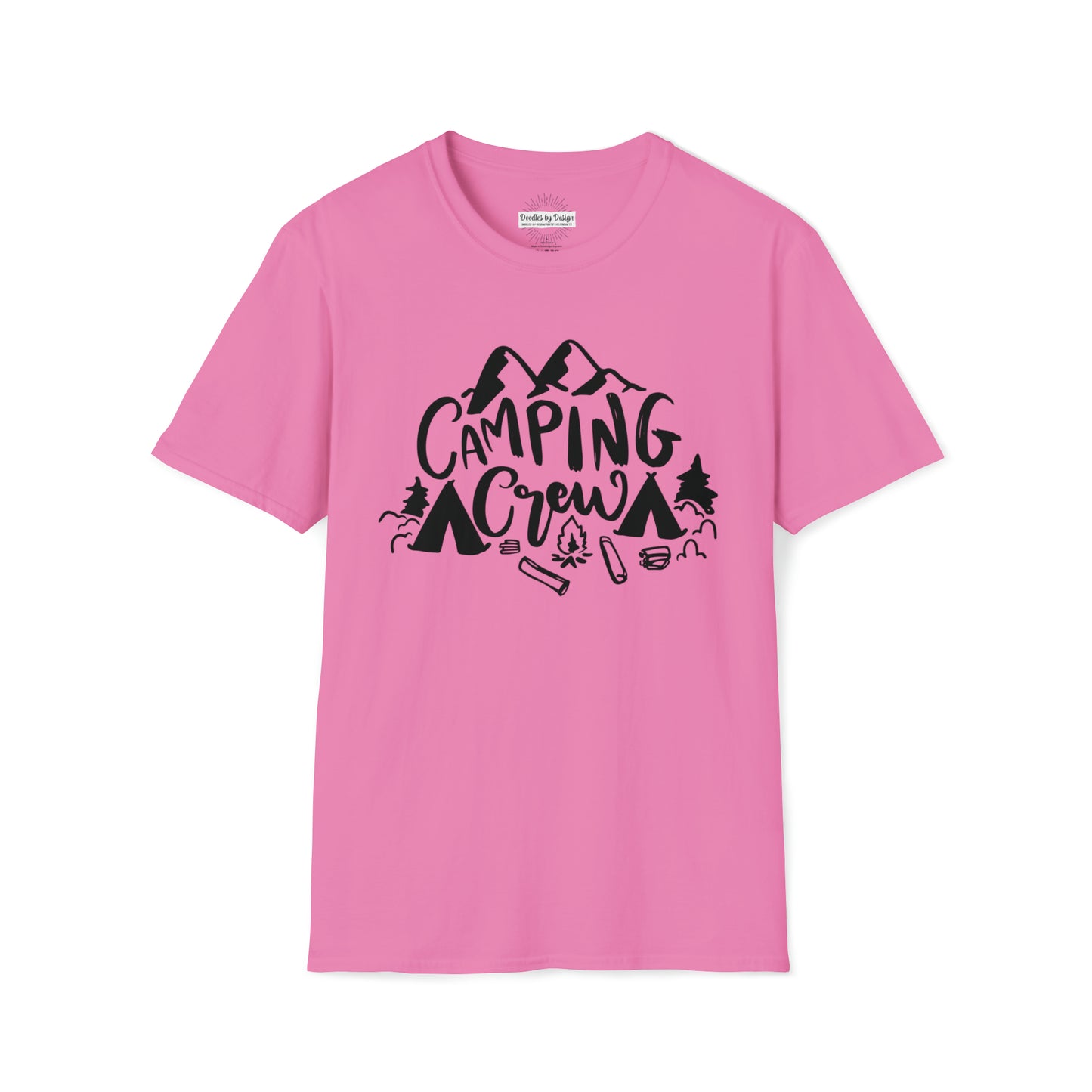 CAMPING CREW TEE-Unisex Softstyle T-Shirt