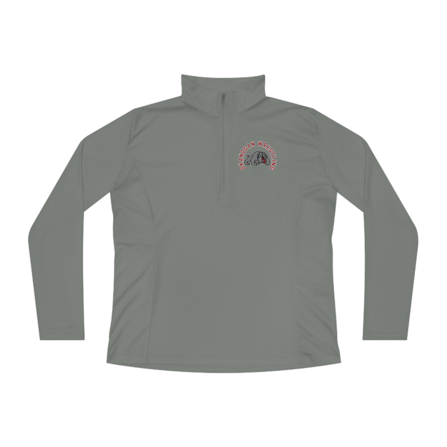 OKANOGAN WRESTLING Ladies Quarter-Zip Pullover