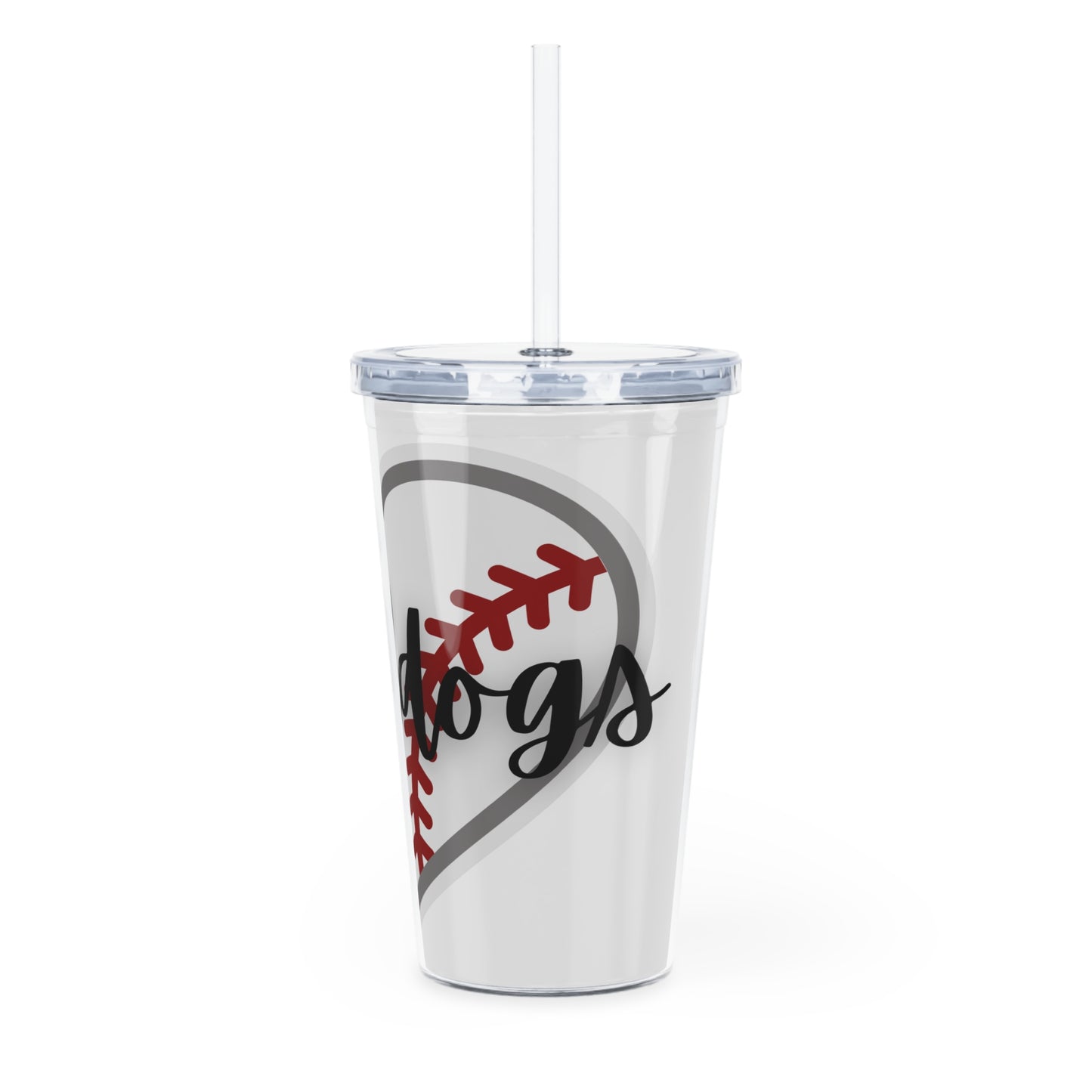 BULLDOGS-Plastic Tumbler with Straw