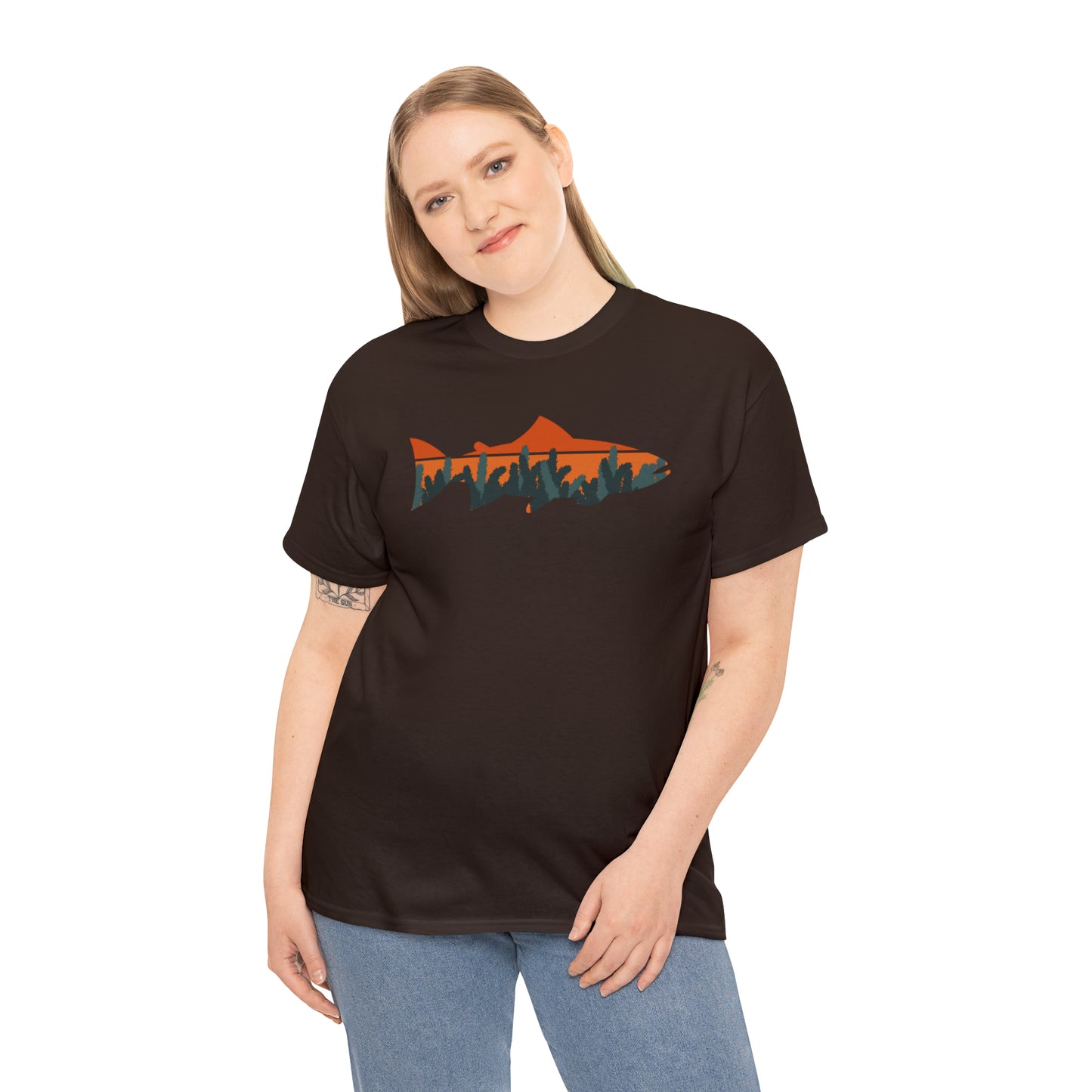 TROUT TEE-Unisex Heavy Cotton Tee