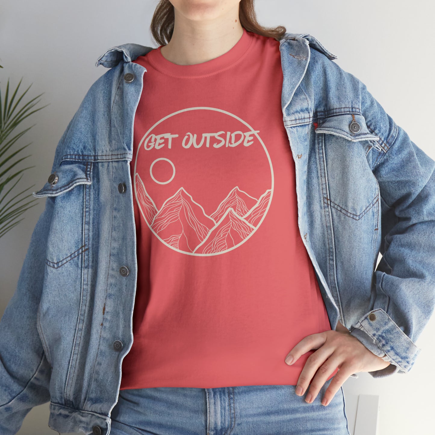 GET OUTSIDE TEE-Unisex Heavy Cotton Tee