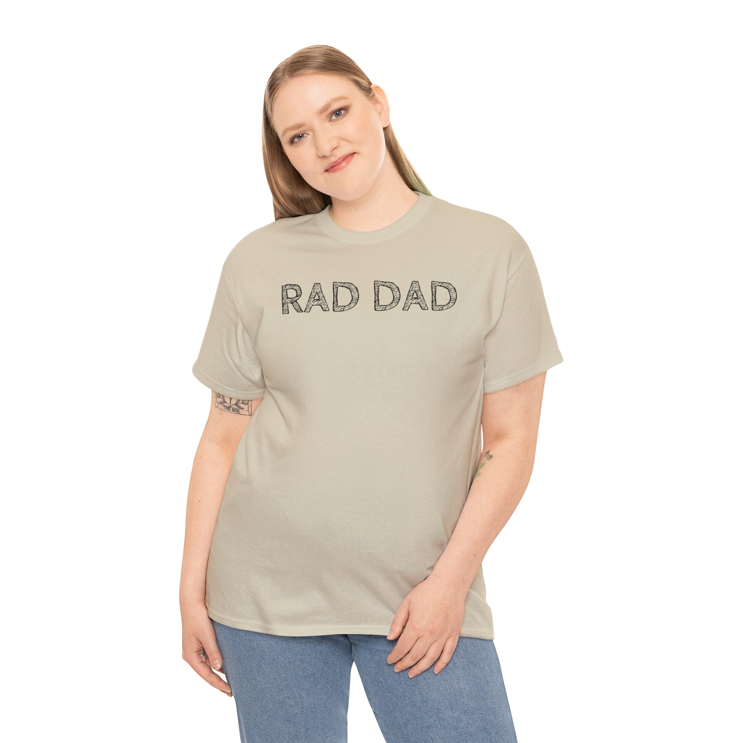 RAD DAD TEE-Unisex Heavy Cotton Tee