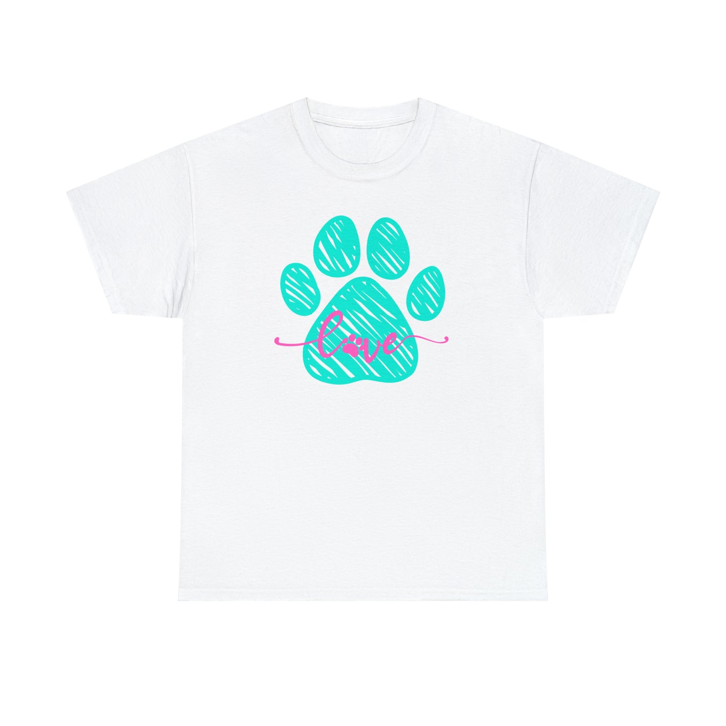 LOVE PAW TEE-Unisex Heavy Cotton Tee