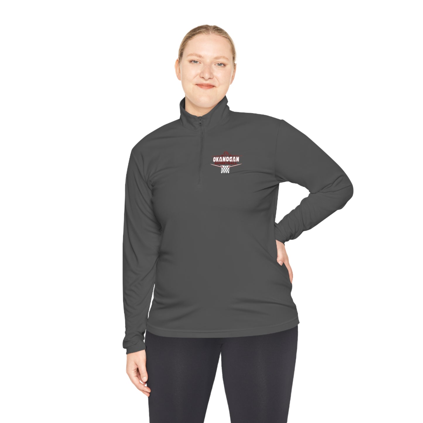 OKANOGAN BASKETBALL Quarter-Zip Pullover