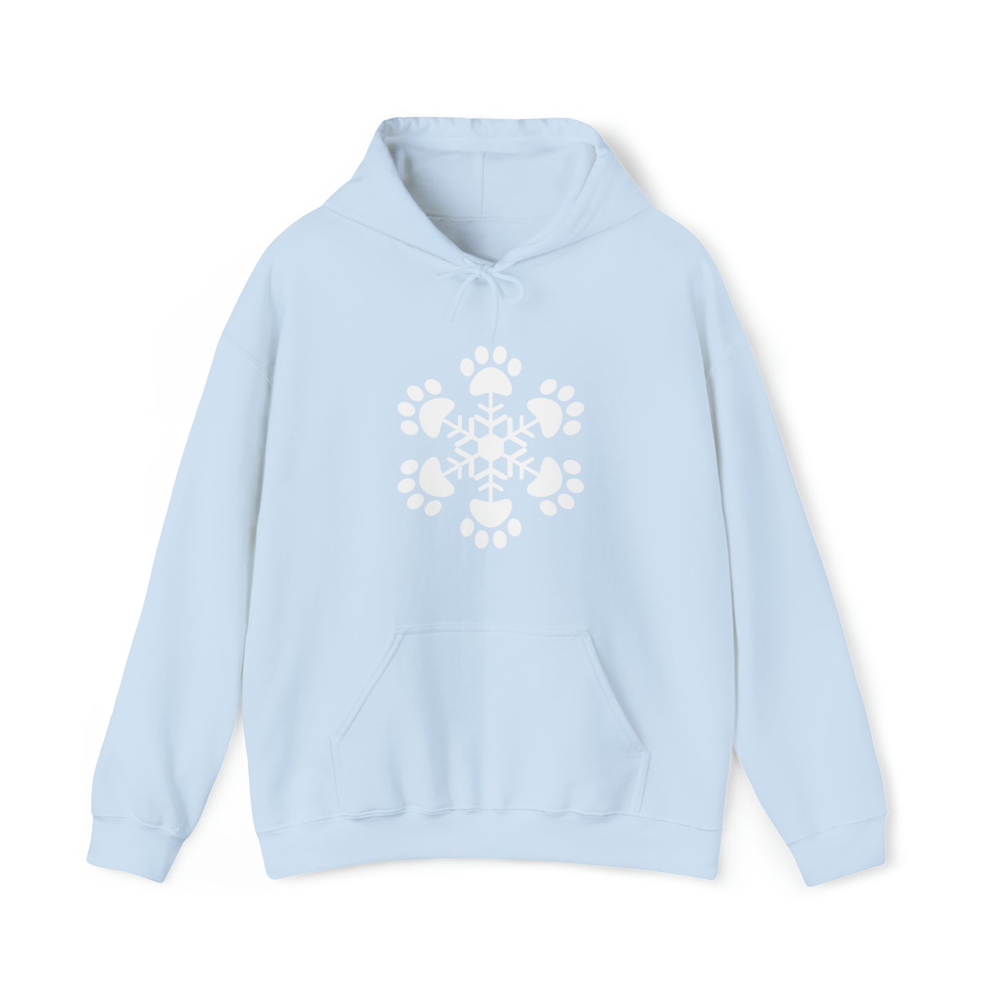 Paw Print Snowflake Hooded Sweatshirt