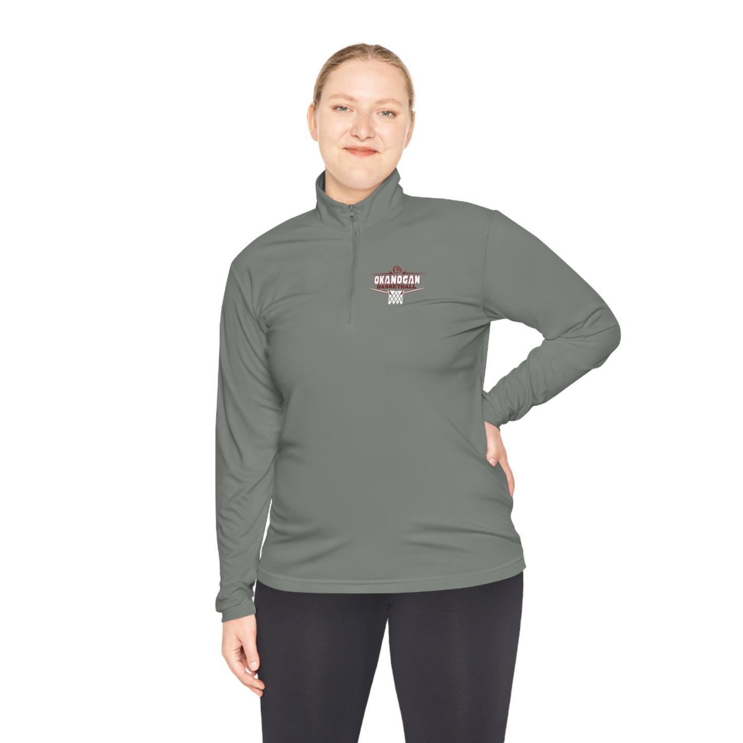 OKANOGAN BASKETBALL Quarter-Zip Pullover