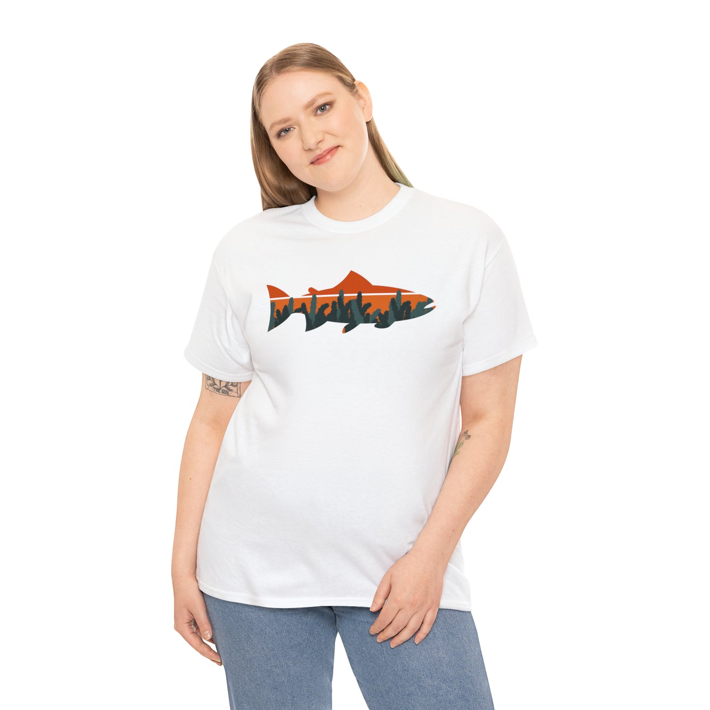 TROUT TEE-Unisex Heavy Cotton Tee