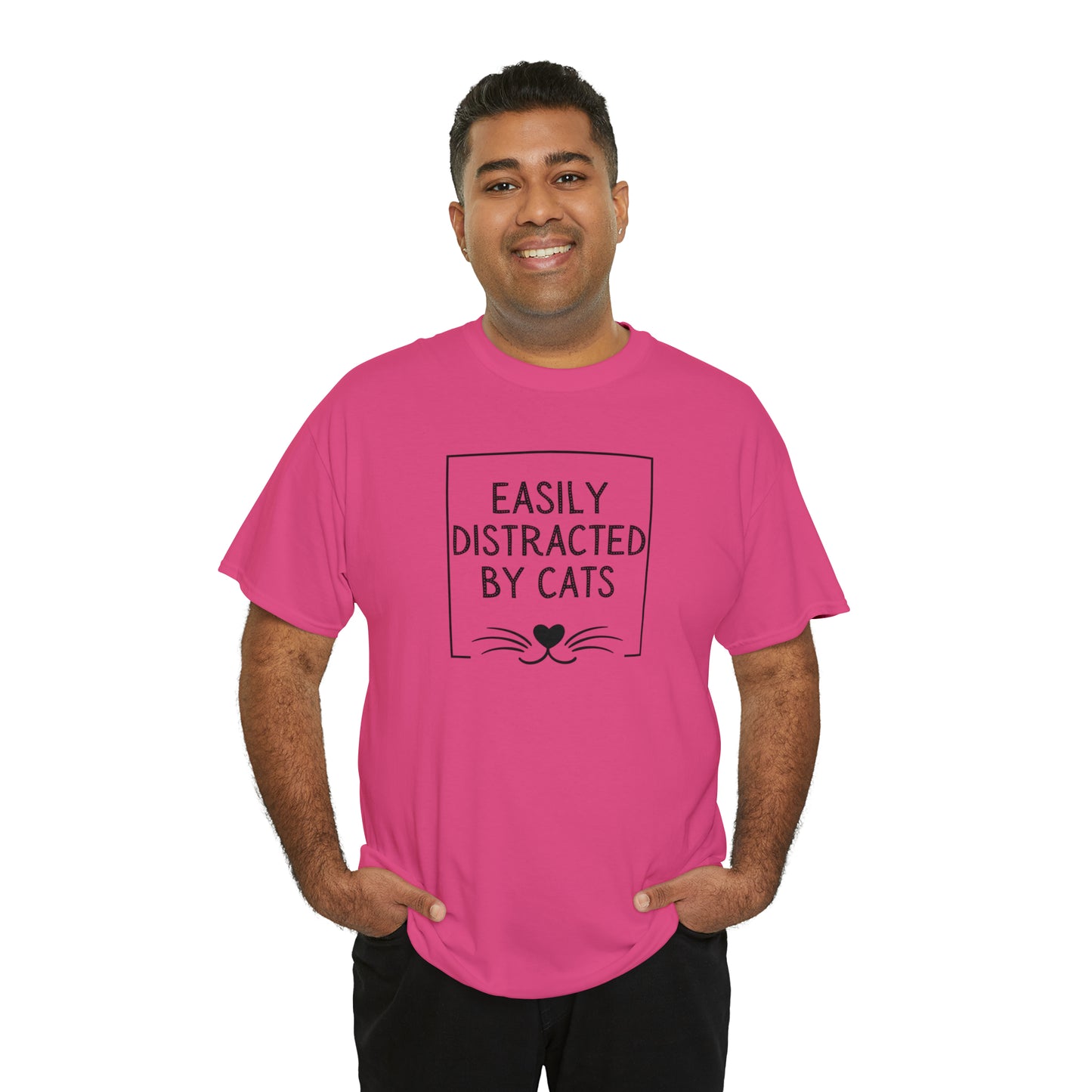 DISTRACTED BY CATS TEE-ALL PROCEEDS DONATED TO ANIMAL RESCUE!