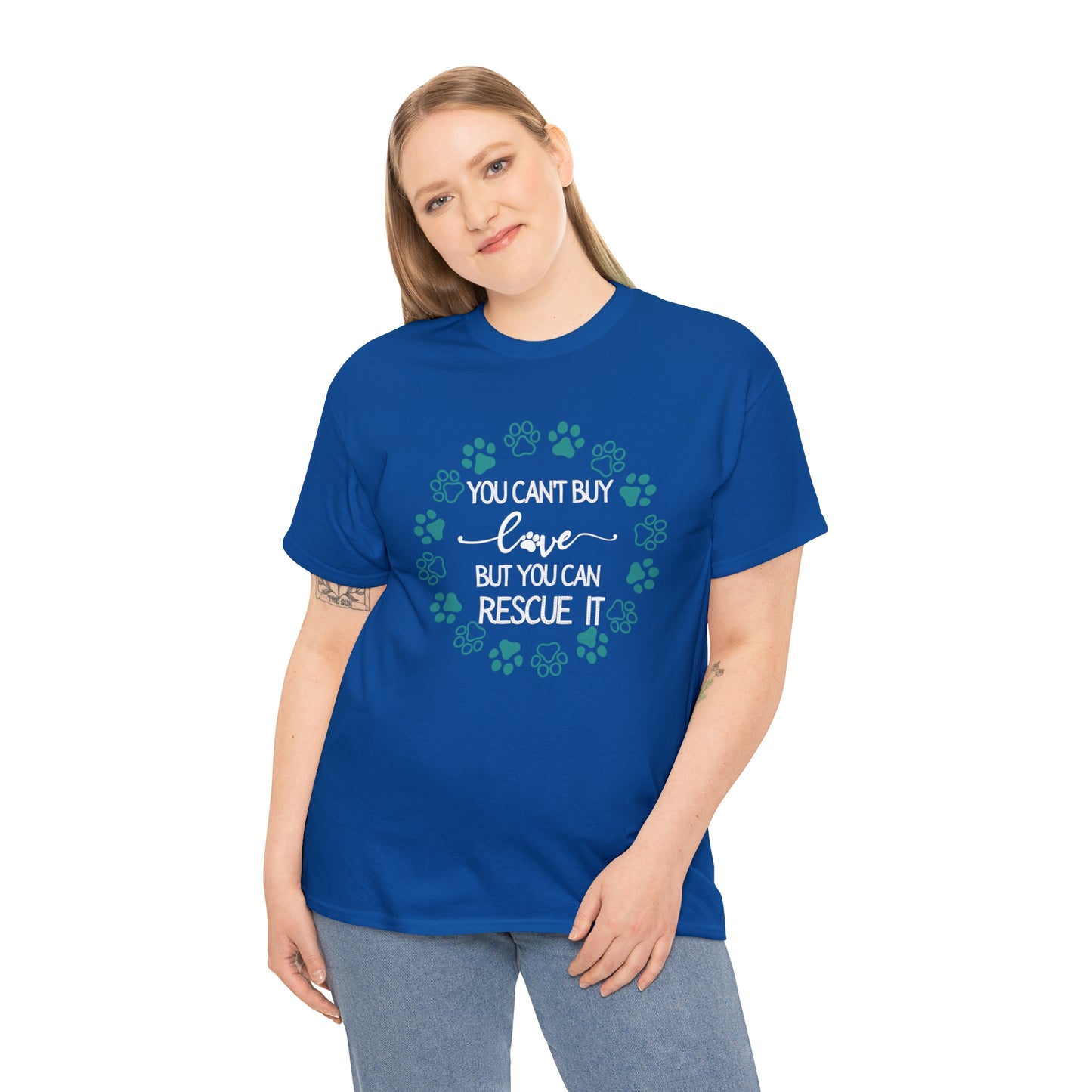 RESCUE LOVE TEE--ALL PROCEEDS DONATED TO ANIMAL RESCUE!