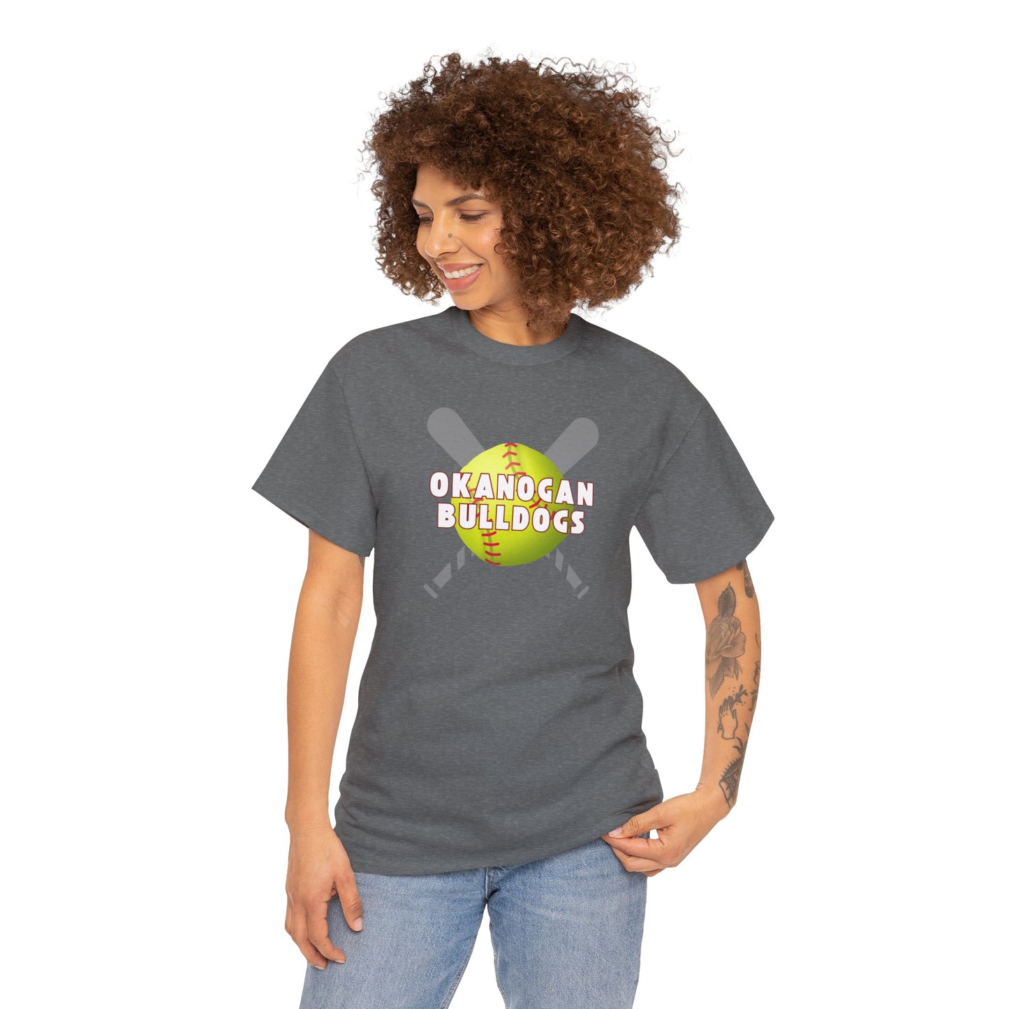 OKANOGAN SOFTBALL-Unisex Heavy Cotton Tee