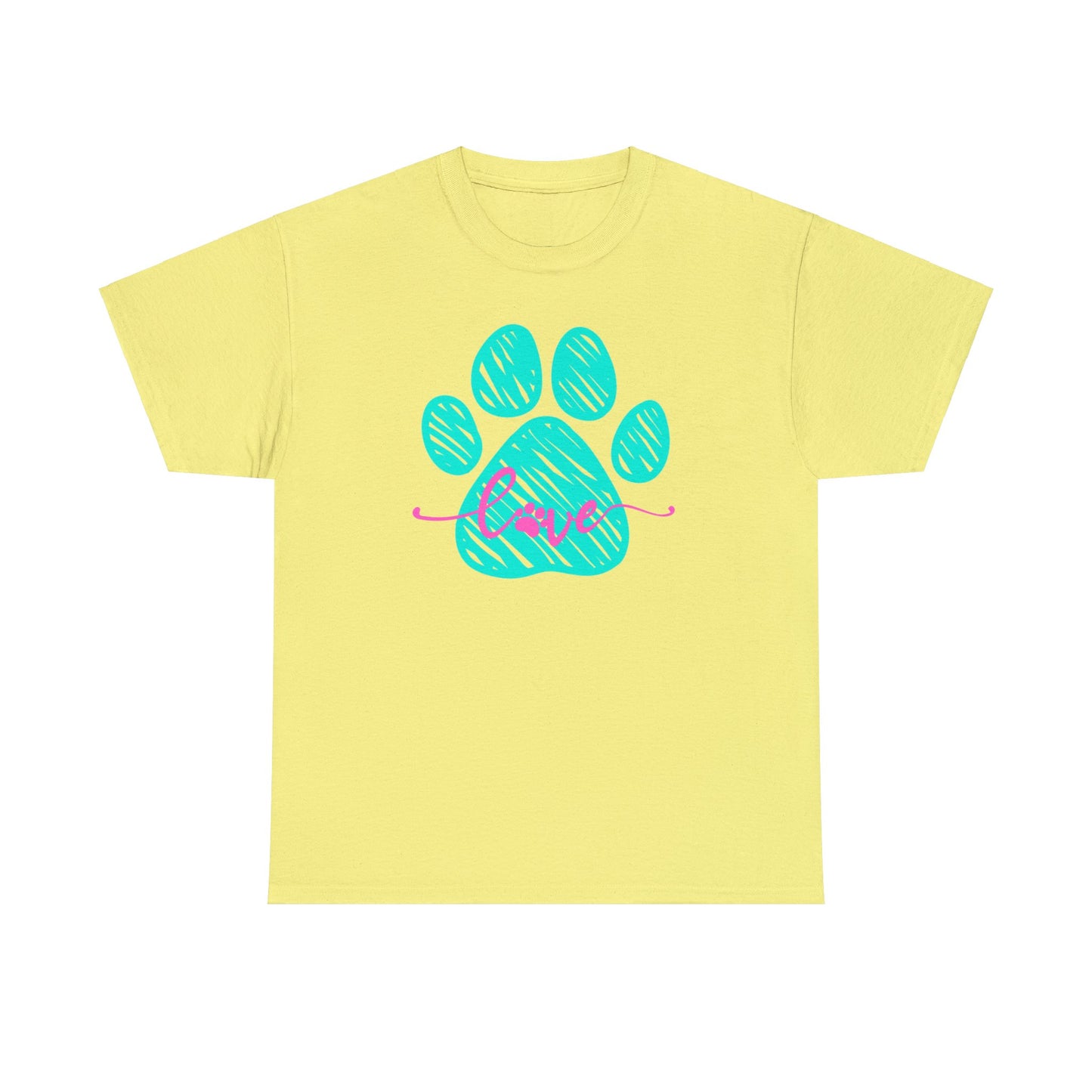 LOVE PAW TEE-Unisex Heavy Cotton Tee