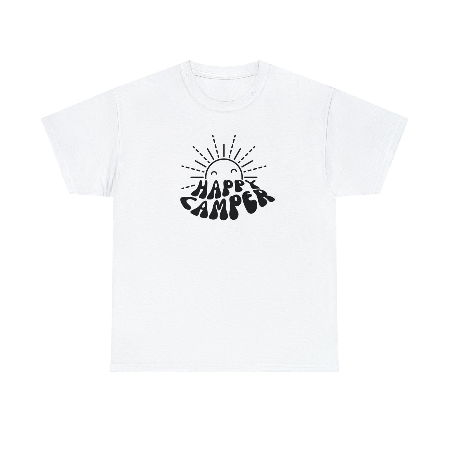 HAPPY CAMPER TEE-Unisex Heavy Cotton Tee