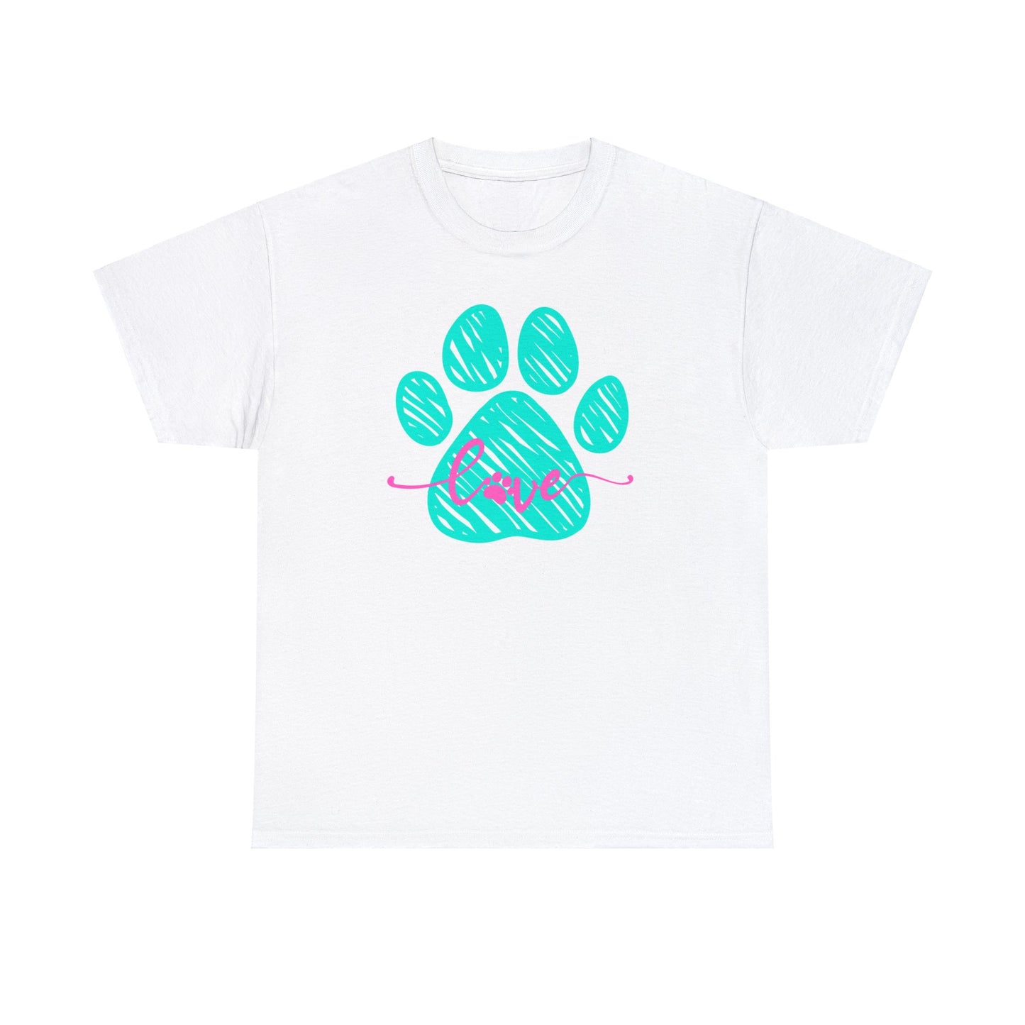 LOVE PAW TEE-Unisex Heavy Cotton Tee