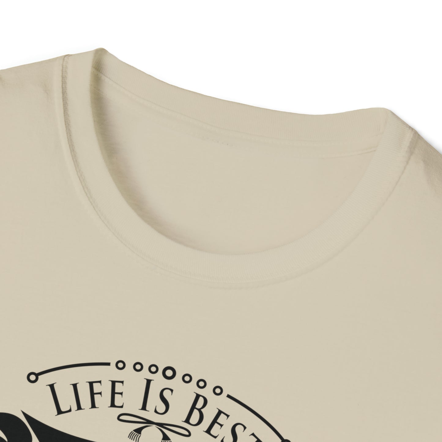 LIFE IS BEST CAMPING TEE-Unisex Softstyle T-Shirt