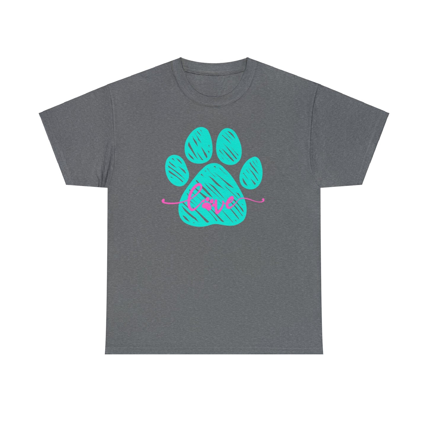 LOVE PAW TEE-Unisex Heavy Cotton Tee