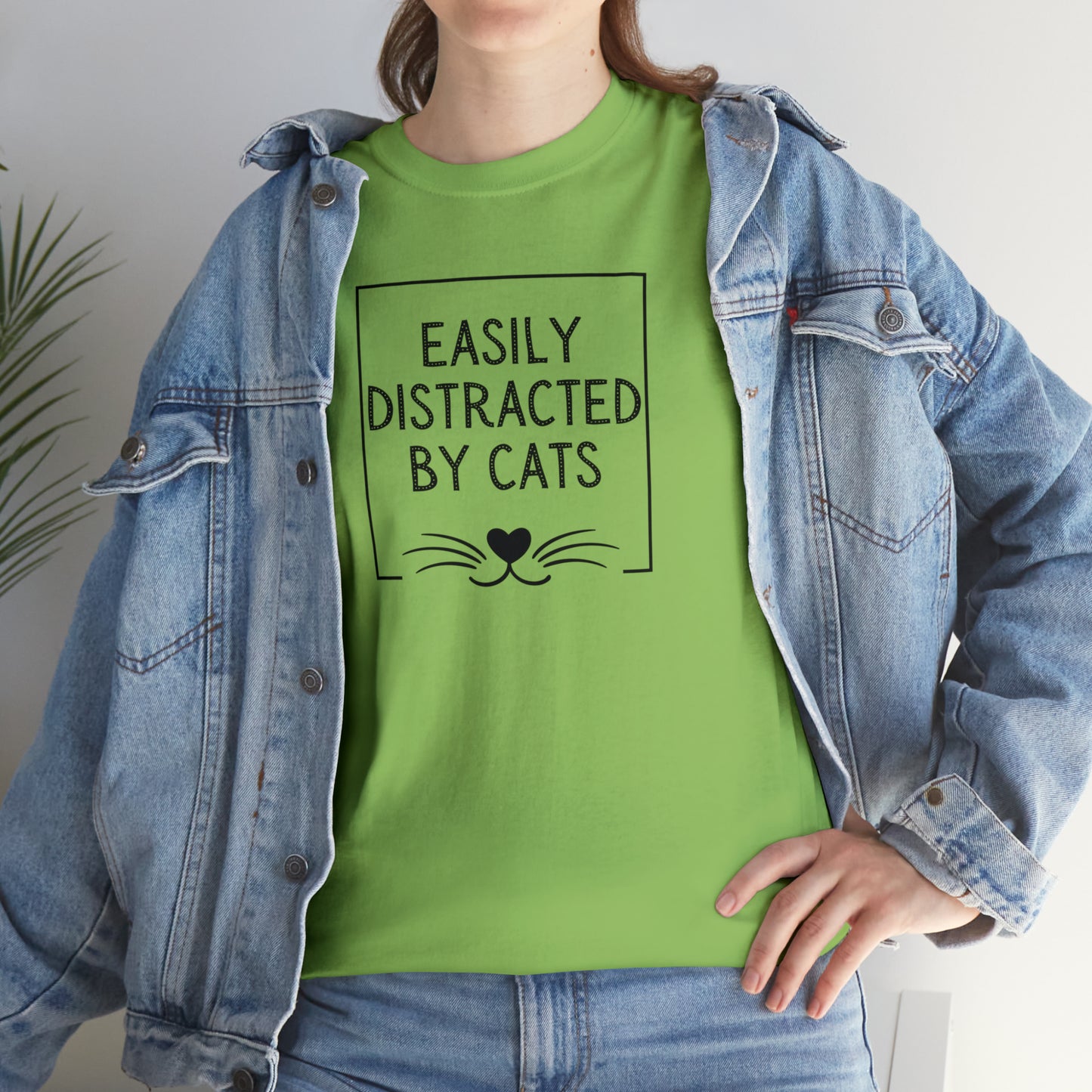 DISTRACTED BY CATS TEE-ALL PROCEEDS DONATED TO ANIMAL RESCUE!