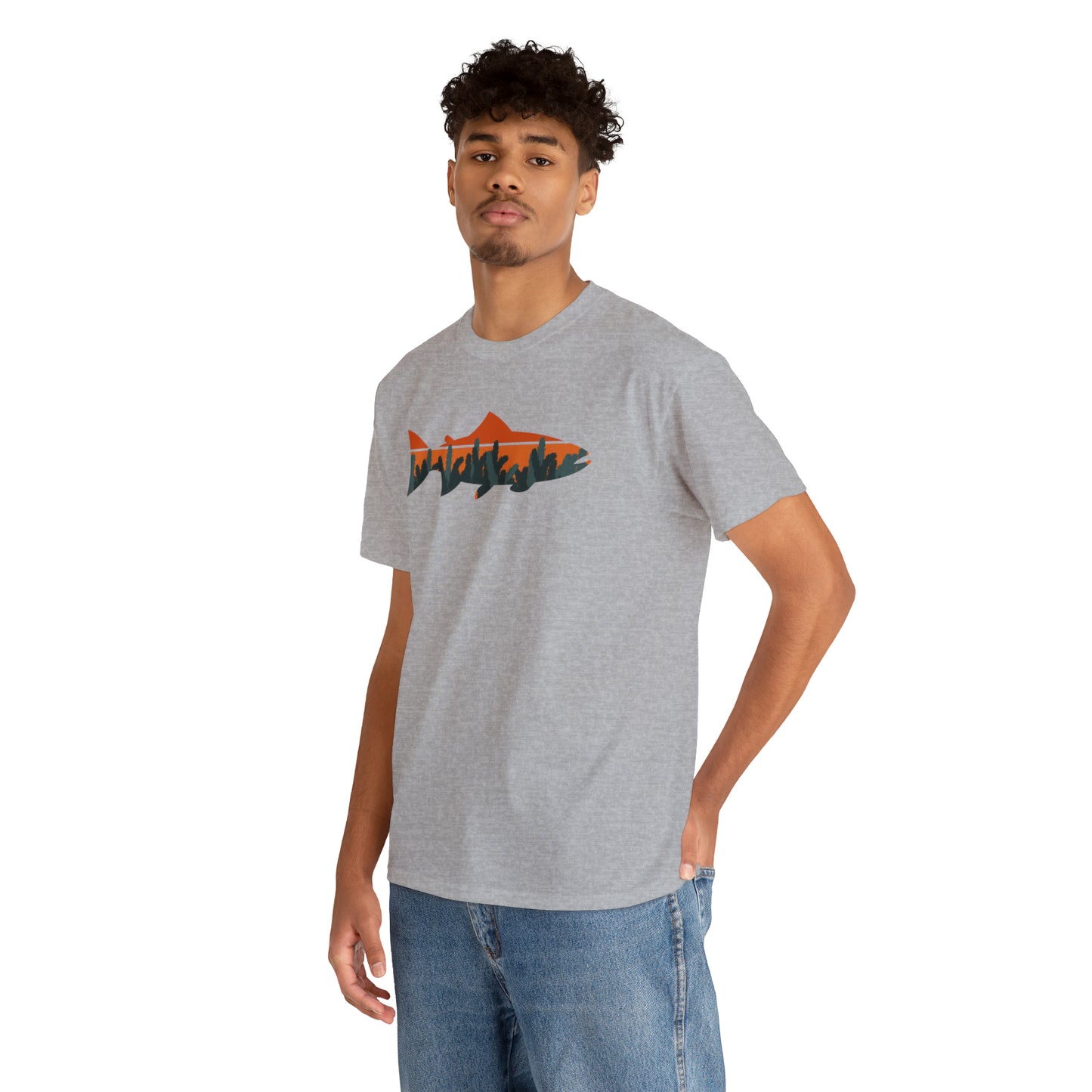 TROUT TEE-Unisex Heavy Cotton Tee