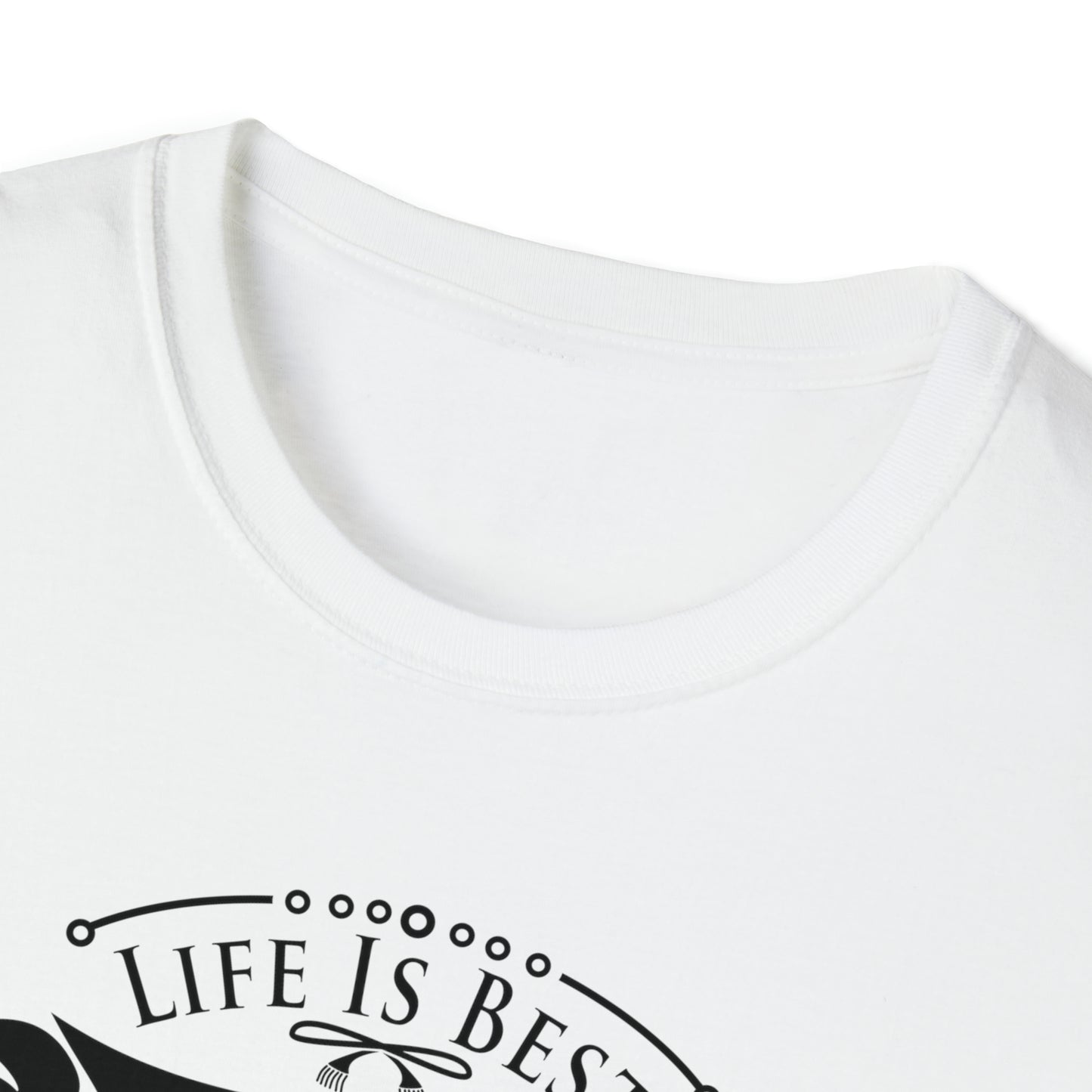 LIFE IS BEST CAMPING TEE-Unisex Softstyle T-Shirt