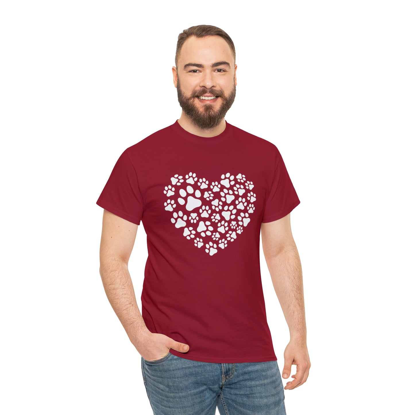 HEART OF PAWS-Unisex Heavy Cotton Tee