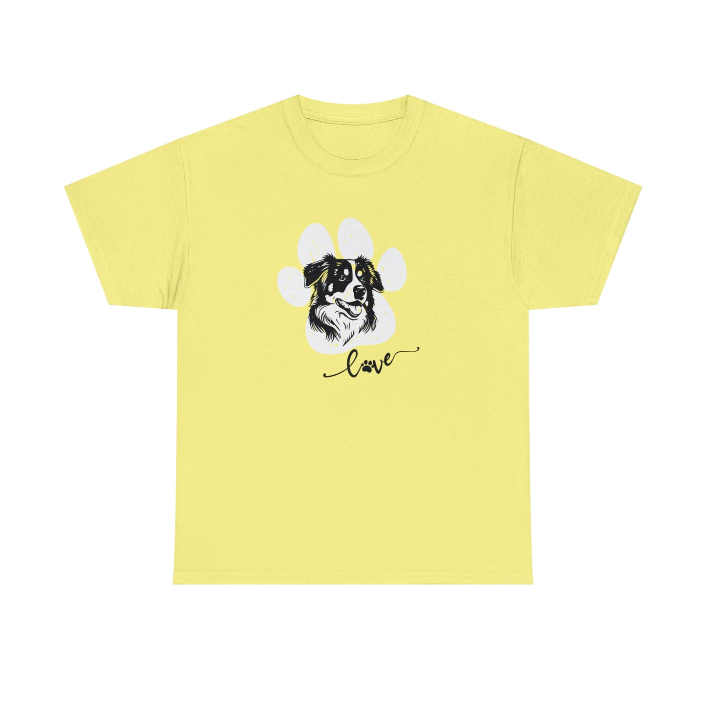 AUSSIE DOG LOVE TEE--Unisex Heavy Cotton Tee